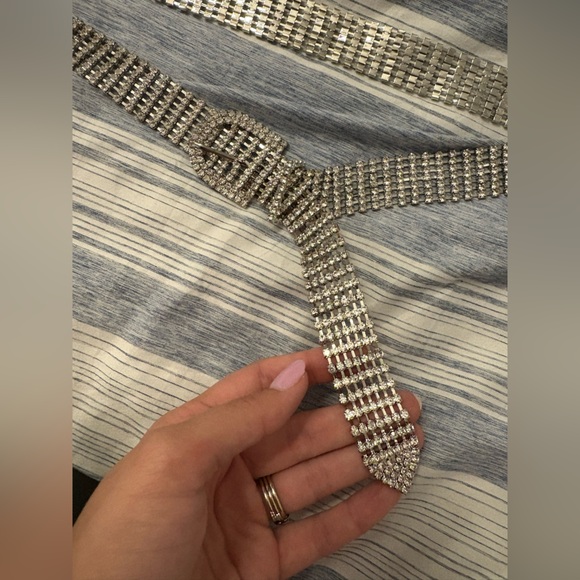 Silver Rhinestone Belt - Picture 4 of 4